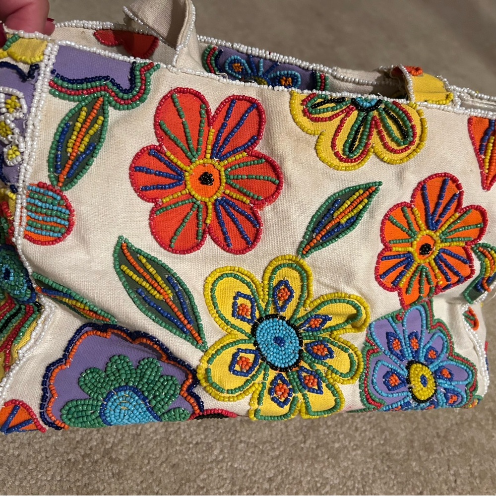 Embroidered Floral Women's Shoulder Bag